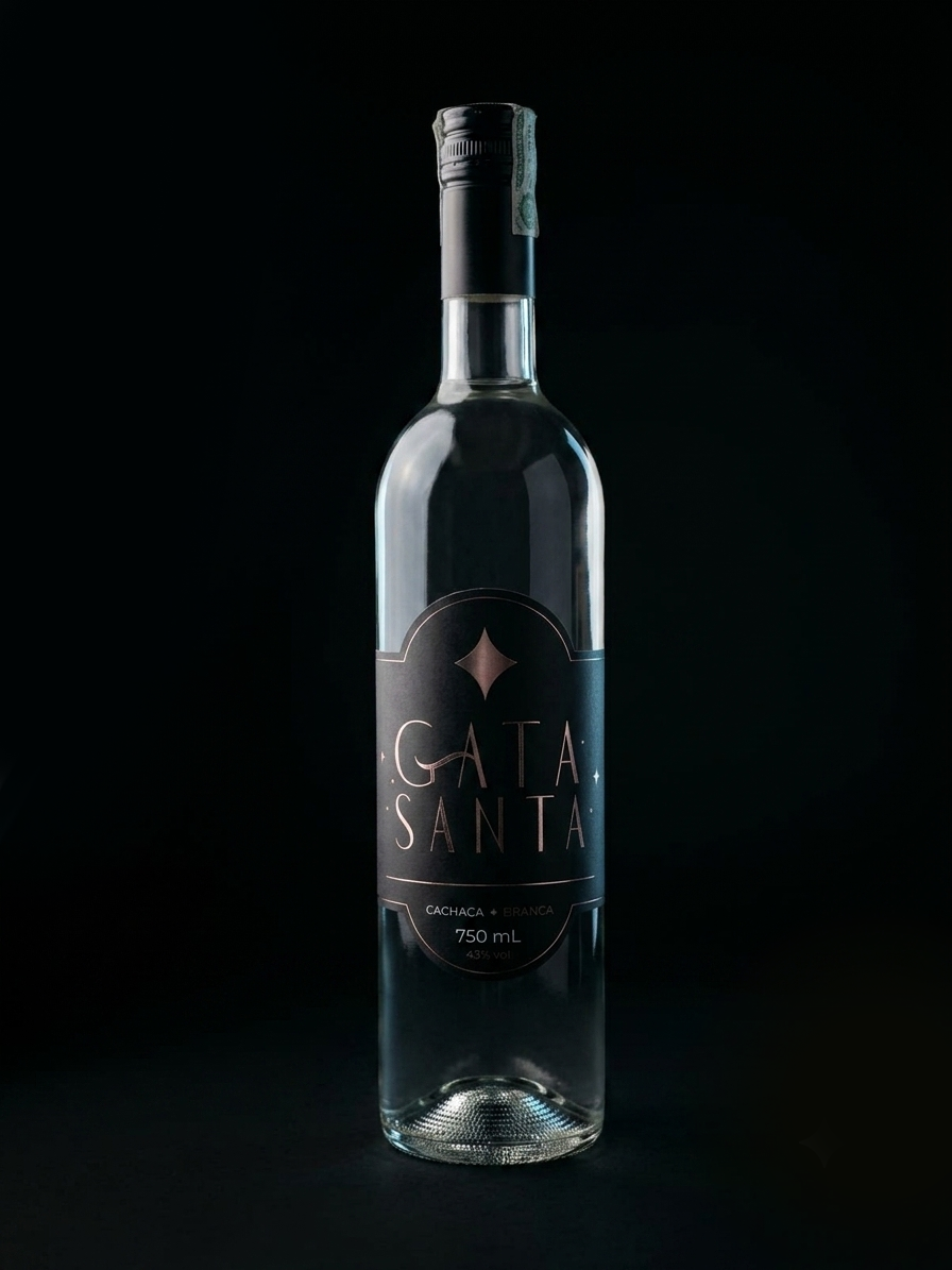 GATA SANTA CACHAÇA BRANCA 750ML